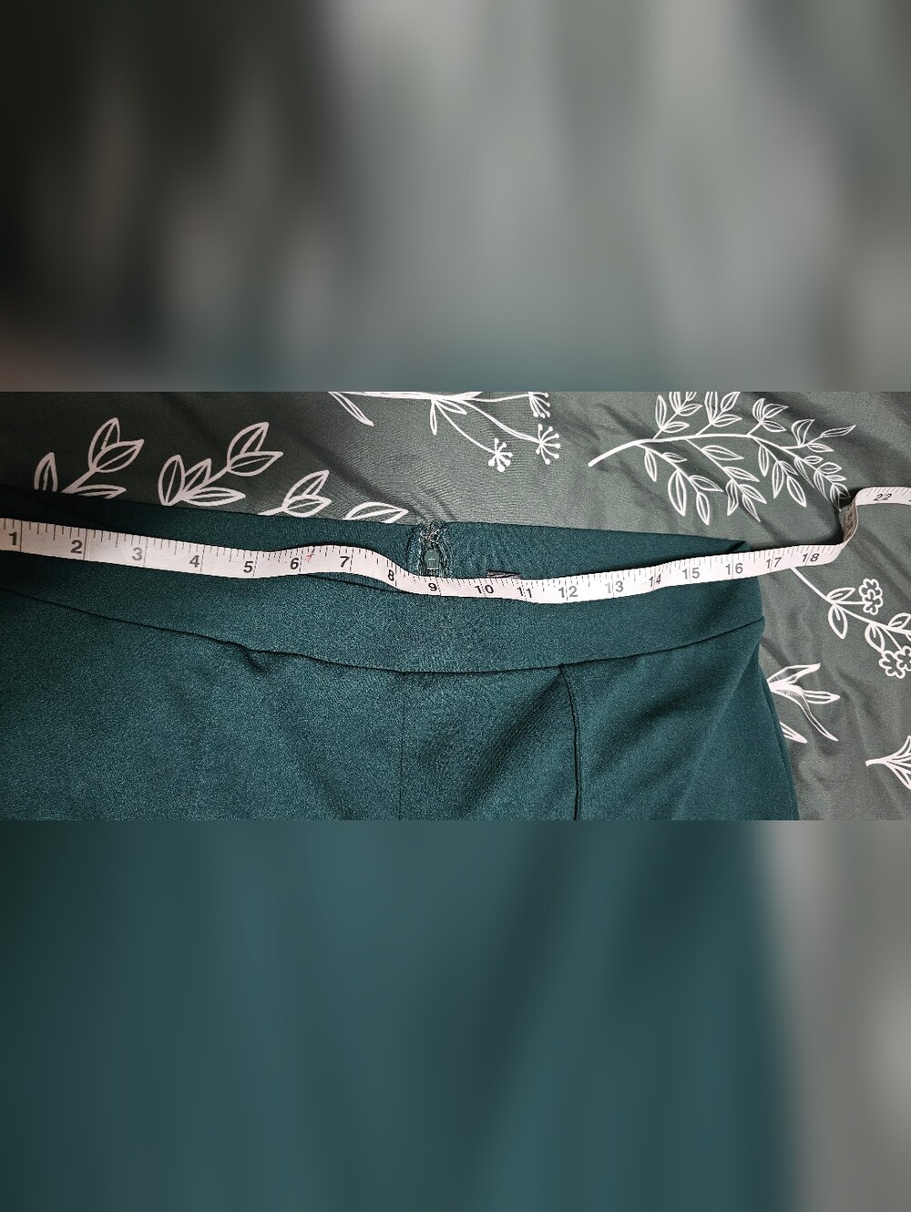 Dark Green Flare Pants - Picture 4 of 6